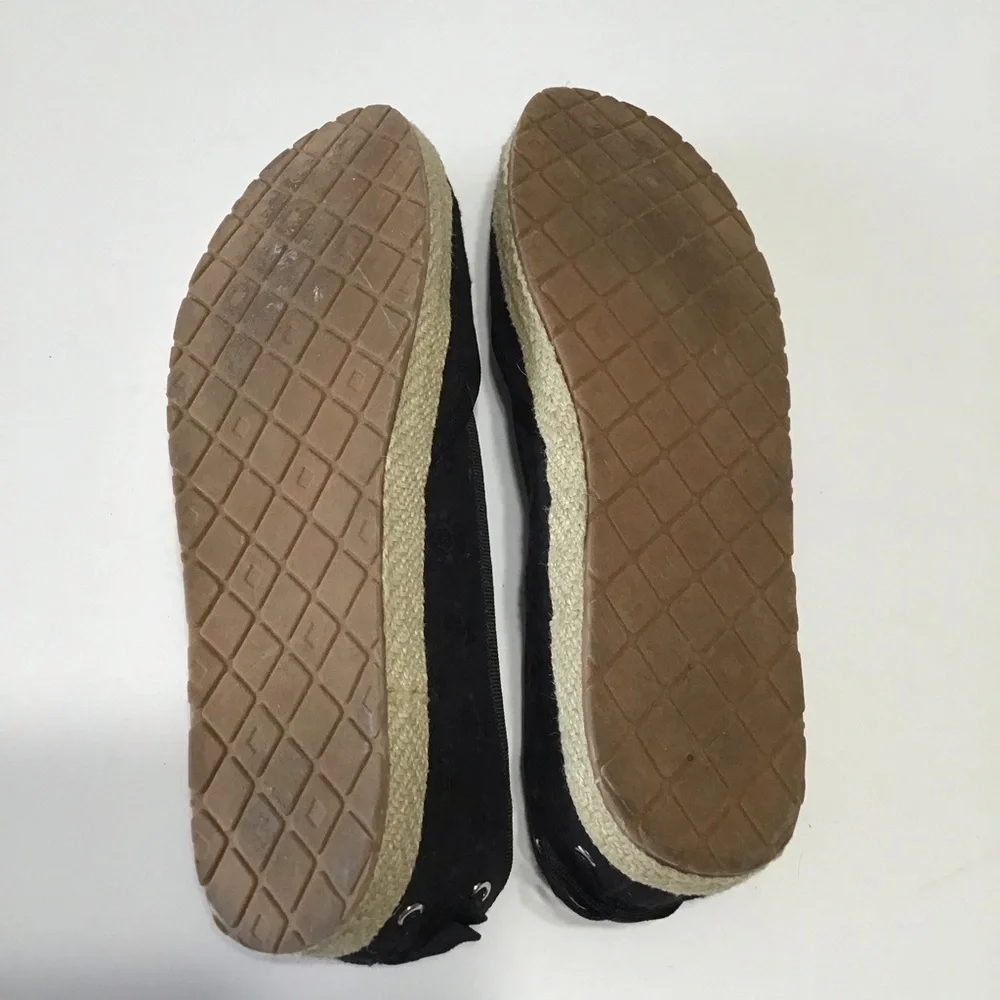 Kelly & Katie black flat espadrille 8.5